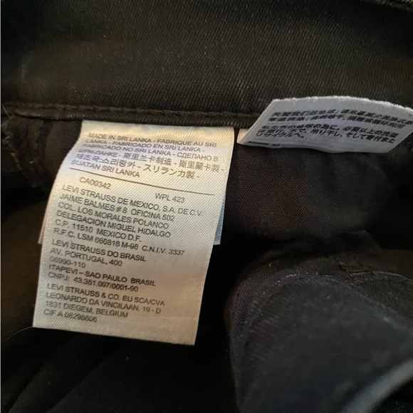 Levi’s Super Skinny Jeans Charcoal Black 27 - Picture 6 of 9